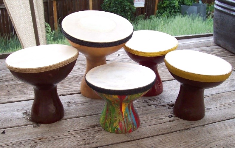 Collection of Bottle Gourd Drums